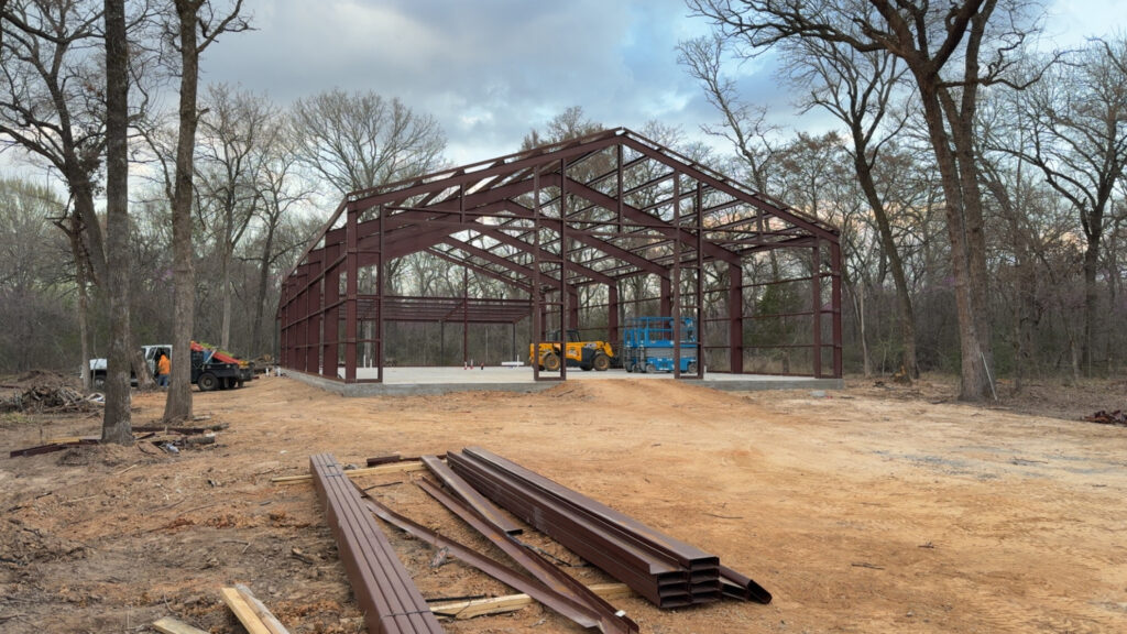 Steel frame build by DG Construction